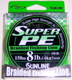 Multifibre Super PE Dyneema SUNLINE Braided Fishing Line 150 Metri