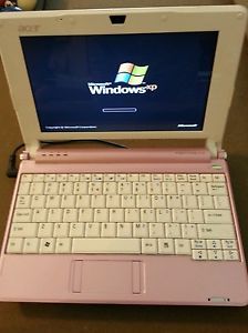 Pink Pre Owned Acer Aspire One 150 1178 Netbook Mini Laptop Computer Windows XP