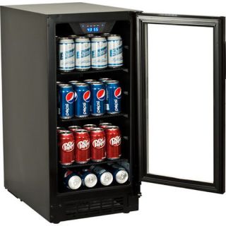 Built in Undercounter Glass Door Refrigerator Slim Beverage Cooler Mini Fridge