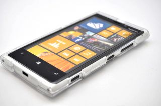 Nokia Lumia 920 Crystal Clear Transparent 2 Piece Case Hard See thru Cover