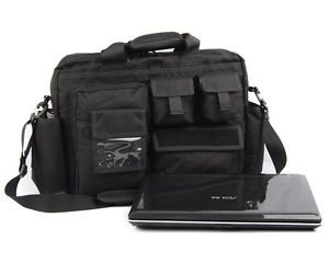1000D Tactical Laptop Notebook Shoulder Bag Case Black
