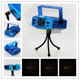Mini LED Laser Stage Lighting Adjustment DJ Disco Party Club Projector Silver