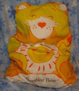 Vintage Care Bears Snoozle Pillow Sleeping Bag Slumber Pet Funshine Bear Hide