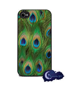 Peacock Feathers iPhone 4 4S Slim Case Cell Phone Cover Animal Print