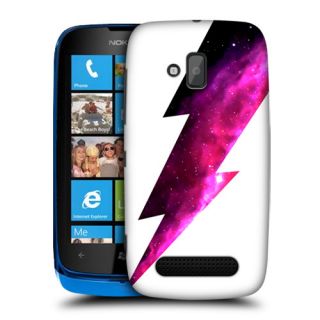 Head Case Designs Lightning Bolt Protective Back Case Cover for Nokia Lumia 610