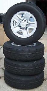 2007 2012 Toyota Tundra Steel Wheels with Tires Centers and Sensors Set of 4