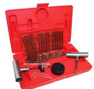 New 35 Pieces Tire Repair Tool Kit w Case Plug Patch 35pc