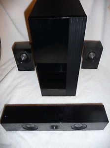 Samsung HT C550 4 Set Surround Sound Subwoofer Speakers System PS CW0 PS CC550