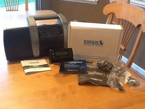 Portable Sirius Stratus 6 Satellite Radio with SUBX1 Boombox and Car Mount