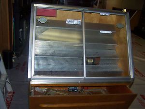 Medium Vintage Patriarca Cigar Store Humidor Display Case Cabinet Self Server
