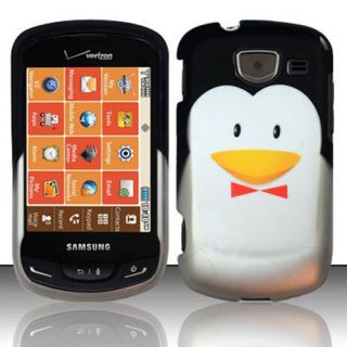 Cute Penguin Samsung Brightside U380 Rubber Coating Hard Case Cover