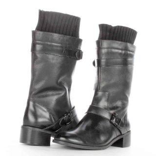 Ellen Tracy Teddy Mid Calf Boot Black Size 8