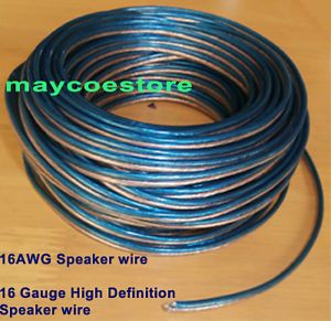 100 ft 30M High Definition 16 Gauge Speaker Wire Cable