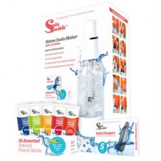 Sodasparkle SS FSSK1 Home Soda Maker Starter Kit with Flavor Variety