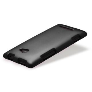 Fosmon Matte Rubber Hard Protector Case Cover for HTC Windows Phone 8x Black