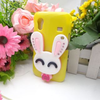 Multi Color Bling Rabbit Bunny Mirror Case Cover for Samsung Galaxy Ace S5830