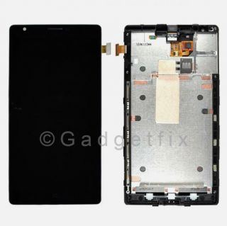 Nokia Lumia 1520 LCD Display Touch Digitizer Screen Assembly Back Frame Bezel