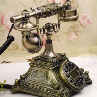 Korean Fashion Vintage Phones Bronze Finish Old Classic Telephone Antique Phone