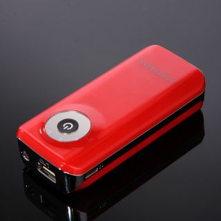 Red 5000mAh Universal Power Bank Backup External Battery Portable USB Charger