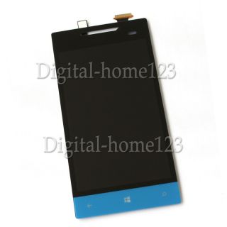 Assembly Touch Screen Digitizer LCD Display HTC Windows Phone 8S A620E Blue