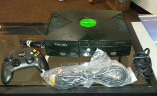 Xbox Original Video Game Console 1 Controller Bundle 5 Randome Games