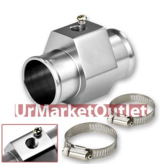 28mm Silver Universal Aluminum Radiator Water Temperature Adapter Sensor Gauge