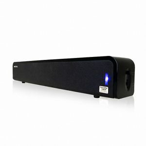 Motvcnc Sound Bar M1 LCD LED Monitor 2CH Speaker USB Powered 3W 3 5mm Black