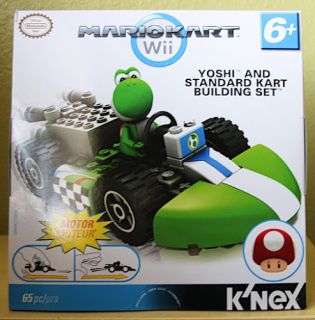 New K'NEX Nintendo Mario Kart Wii Yoshi and Standard Kart Building Set