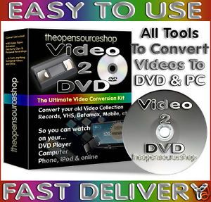 Convert VHS Betamax Camcorder Video Tapes to DVD PC DIY Kit