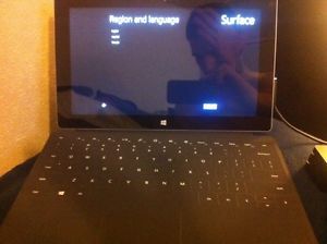 Microsoft Surface RT 64GB Tablet Bundle Black Cover Keyboard Included Charger