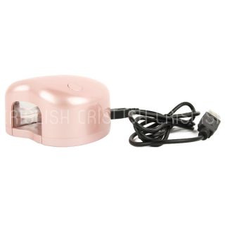 New 3 Colors Hot Mini Heart Sharp 3W LED Lamp Gel Curing Nail Art USB Cable