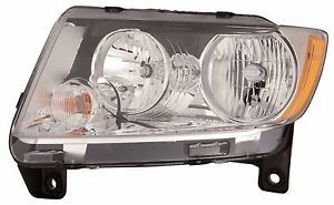 2011 2012 Jeep Grand Cherokee New Left Driver Side Halogen Headlight Assembly