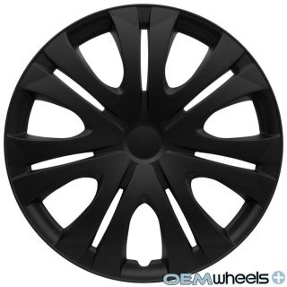 4 New Matte Black 16" Hub Caps Fits Scion SUV Car Center Wheel Covers Set