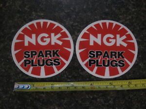 NGK Spark Plug Motorcycle Race Suzuki Yamaha Kawasaki Car Truck Decals Stickers