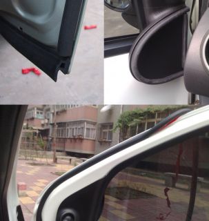 Car Door Noise Weather Stripping Seals Rubber Edge Seal Strip Free 3M Adhesion