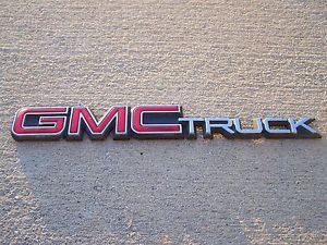 Factory Genuine Stock GMC Truck Emblem Badge Decal Logo Jimmy Siera Tahoe