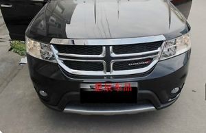 Stainless Steel Front Center Grill Cover Trim Exterior 1P for 2013 Dodge Journey