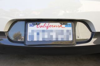 Real Carbon Fiber License Plate Frame