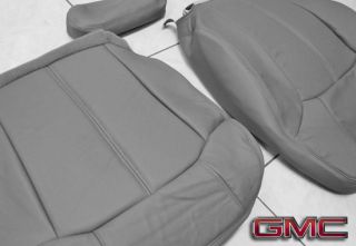 99 02 GMC Sierra 2500 HD 1500 HD SLT Driver Complete Leather Seat Cover Gray