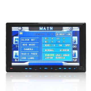 Double DIN 7" Touch Screen in Dash Car Stereo Radio RDS