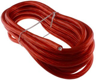 17 ft Feet 8 Gauge Red Power Wire Cable 8AWG Car Audio Boat Truck 