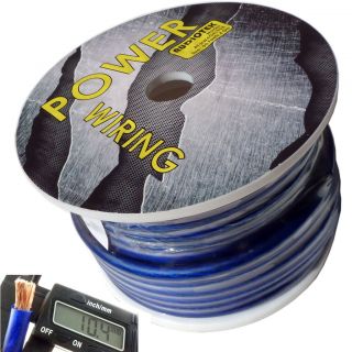 4 Gauge Super Flexible Wire 95 ft Blue Roll Spool Feet AWG Hyperflex 95 Feet USA