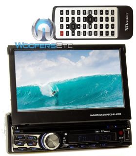 XO Vision X357 Bluetooth 7" Touch Screen TV DVD CD  USB MP4 Aux FM Car Stereo