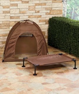 Large Pet Bed and Tent Set Dog Cat Outdoor Yard Lawn Camping Shade Shelter New