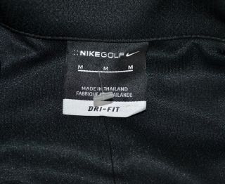 Nike Dri Fit Kumho Tires Short Sleeve Black Golf Polo Shirt Mens Medium