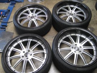 22 Modular Society BMW 645i 650i M6 745i 750i 3 Piece Wheels Pirelli Tires