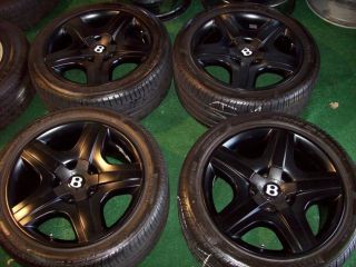 19 Bentley Wheels Tires Continental GT GTC Flying Spur Matte Black Factory