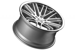 20" BMW F01 F02 740 750 760 Stance Evolution Concave Staggered Silver Wheels Rim