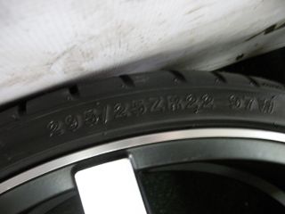 22" Machined Black Wheels for BMW 6 Series 645CI 650i M6 E63 E64 2004 2010 Tires