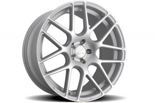 20" Rennen RS7 Silver Concave Staggered Wheels Rims Fits BMW E46 M3 Coupe Cabrio